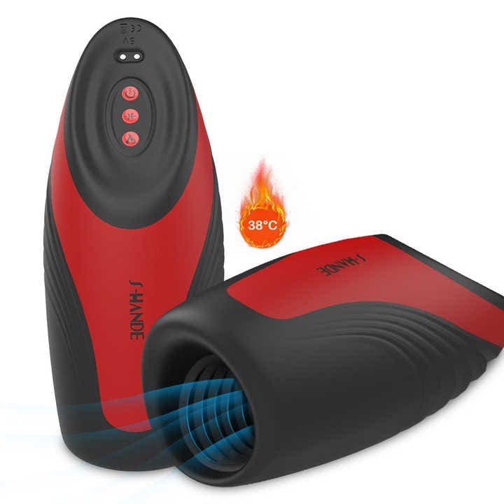 Heated Masturbator Cup Machine Men's Penis Sucking Massager Masturbation Vibrator