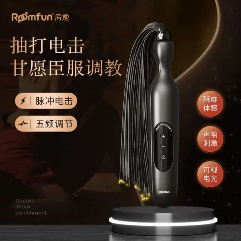 Electric shock sex toys female SM training props electric shock whip