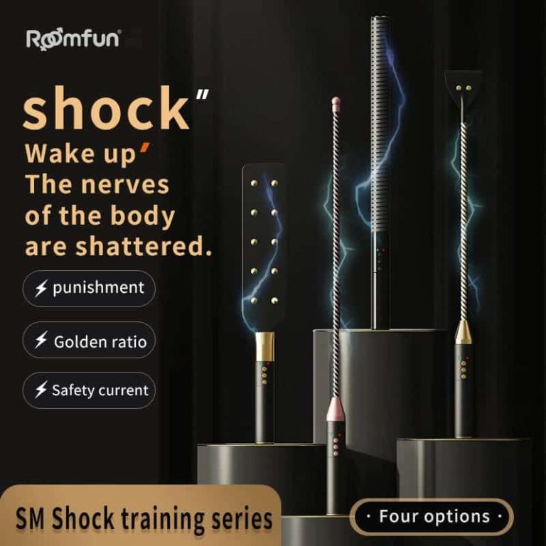 Sex toys SM electric shock leather slap training stick female slave punishment torture instrument
